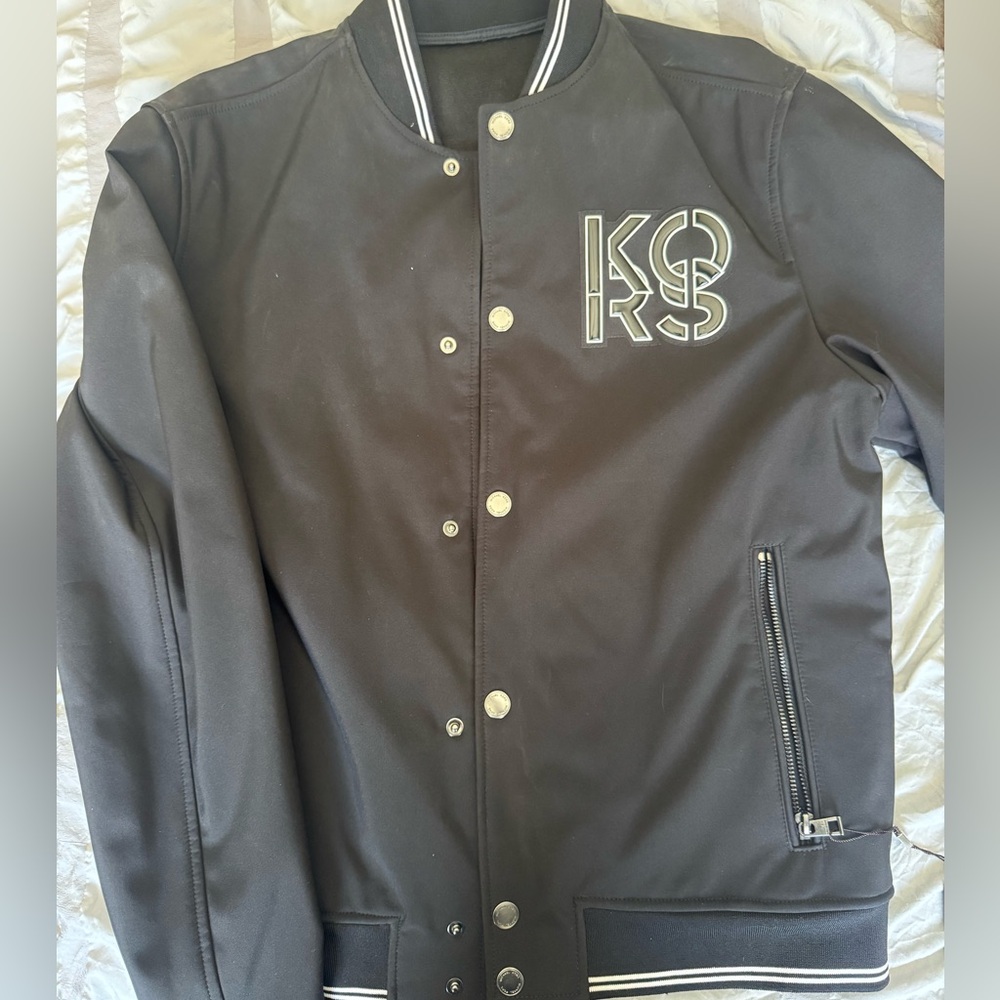 Michael Kors Black Varsity Jacket